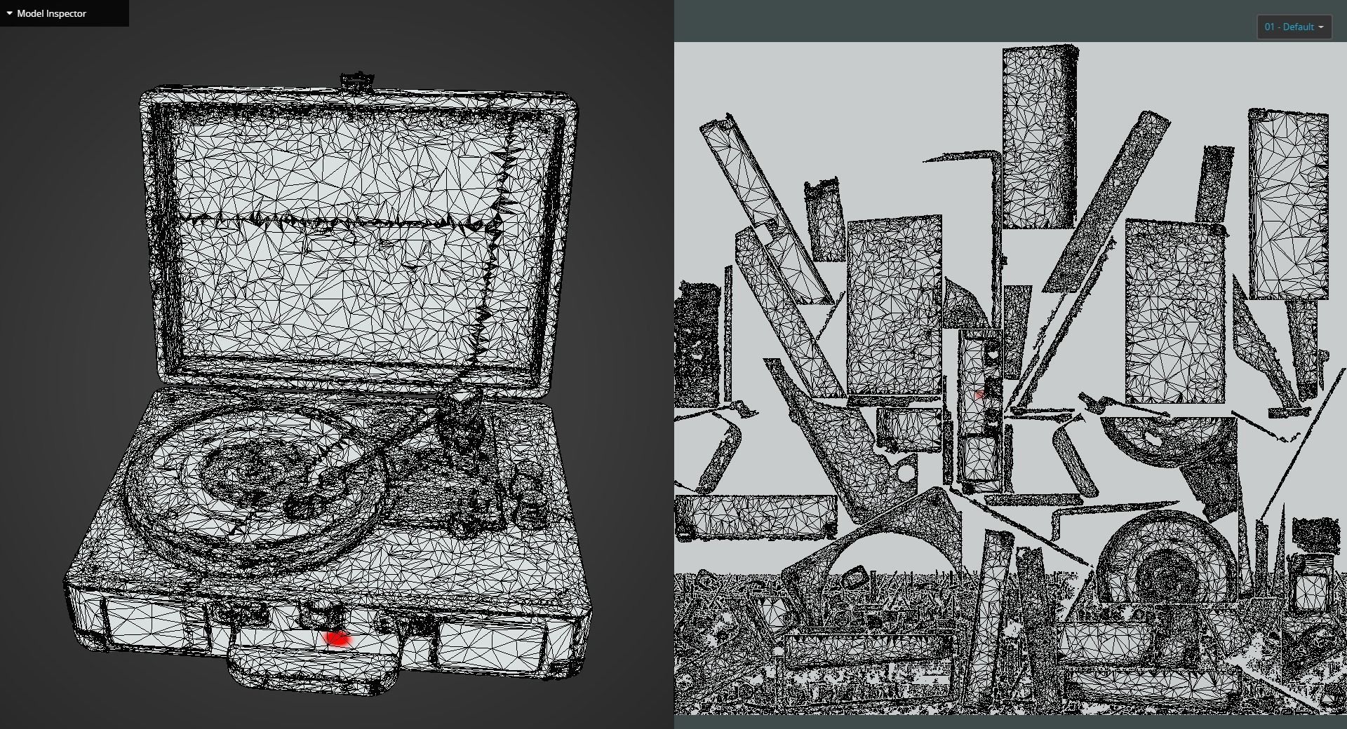 Vintage Turntable LP Player 3D model_12