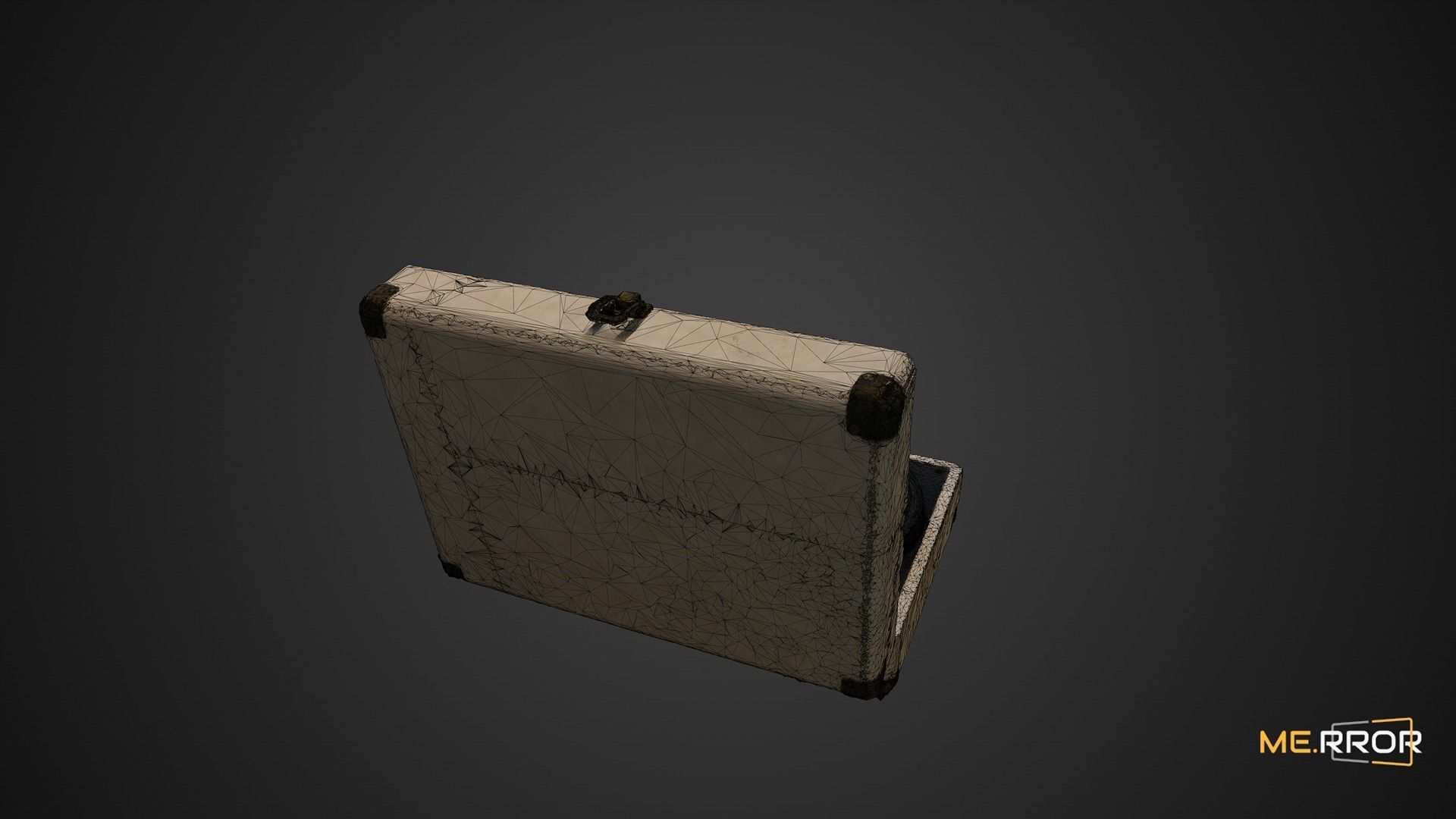 Vintage Turntable LP Player 3D model_3