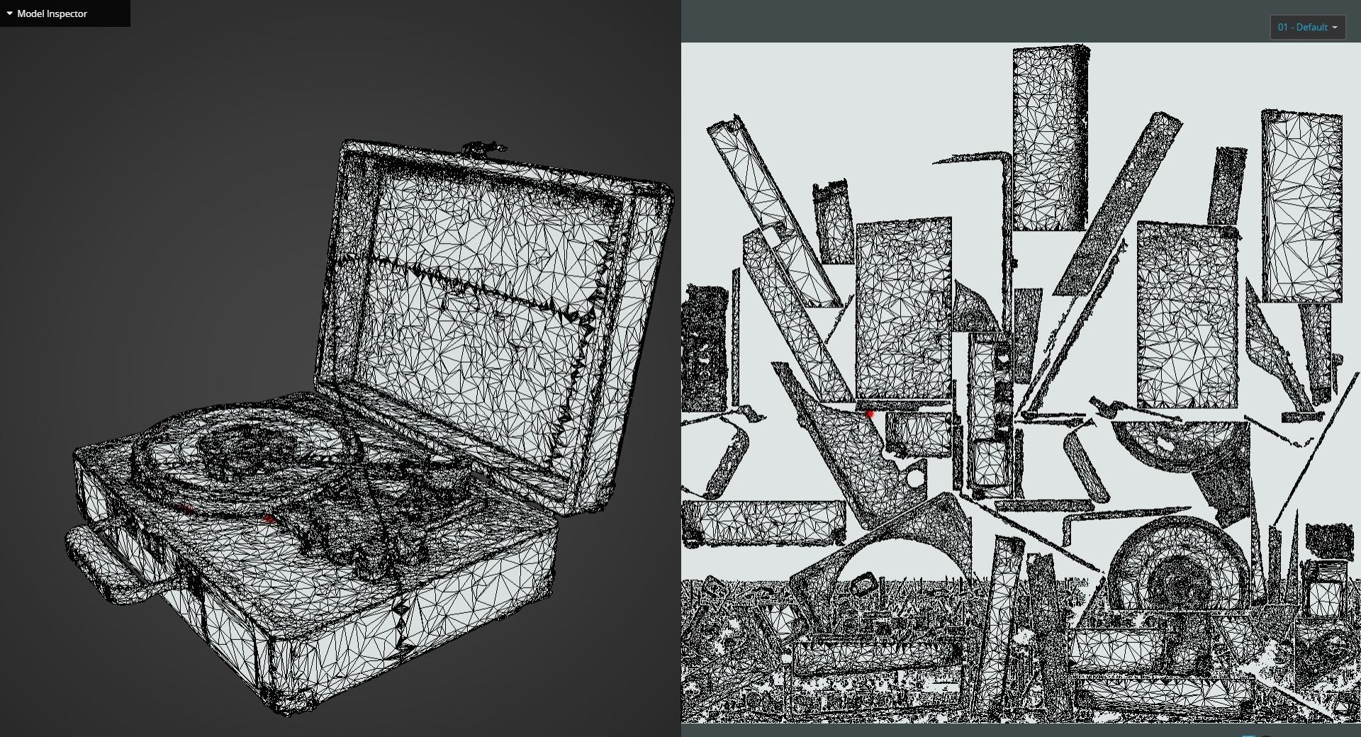 Vintage Turntable LP Player 3D model_13