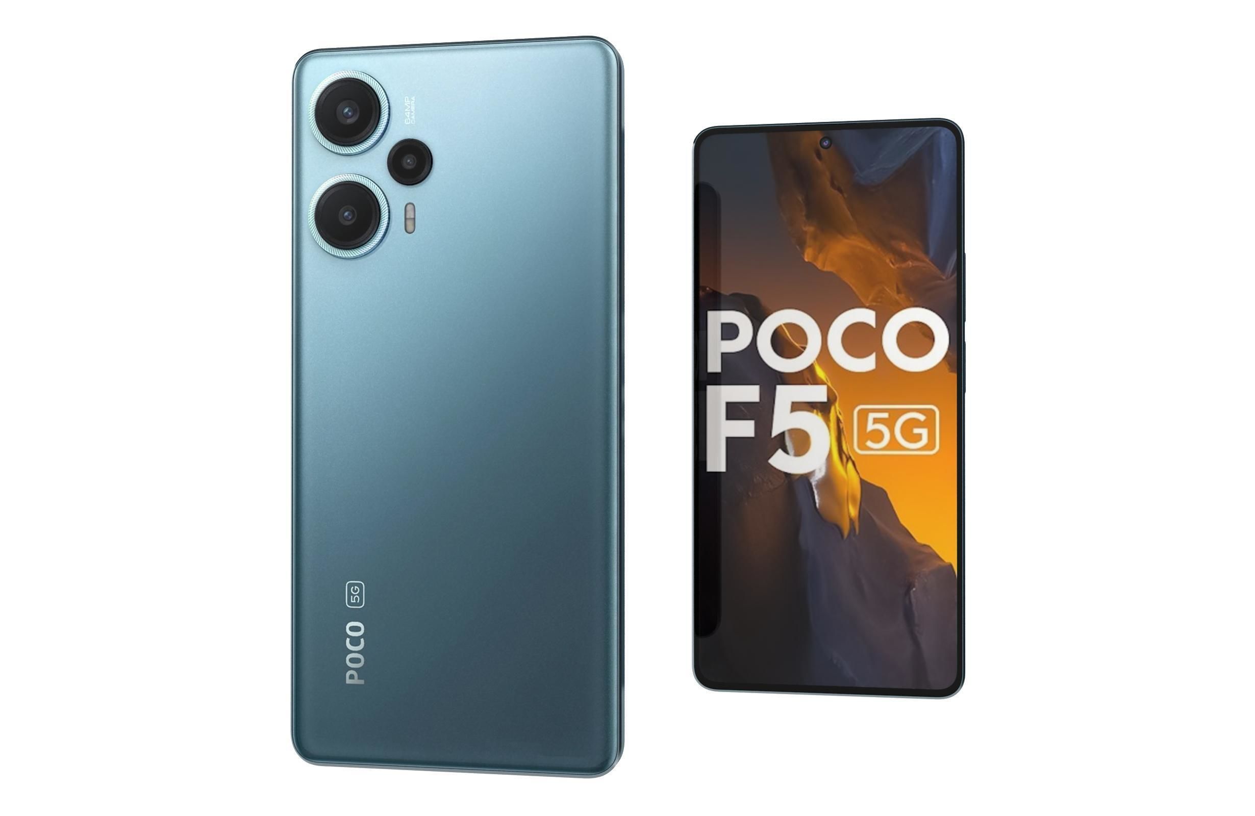 Xiaomi Poco F5 All Colors Low-poly 3D model_21