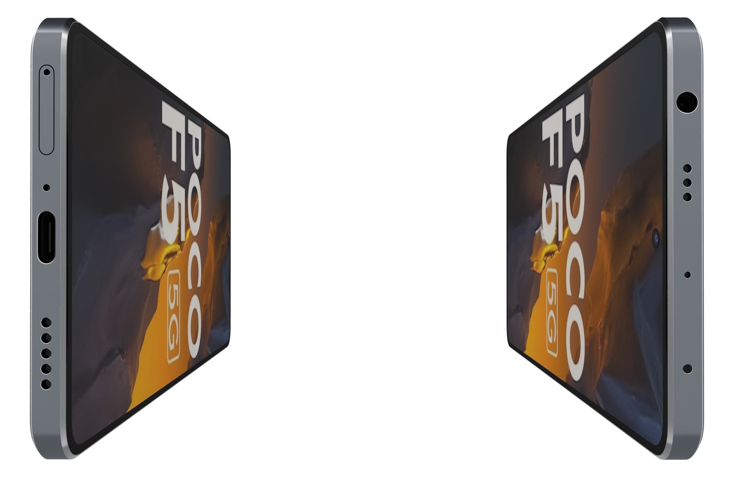 Xiaomi Poco F5 All Colors Low-poly 3D model_11