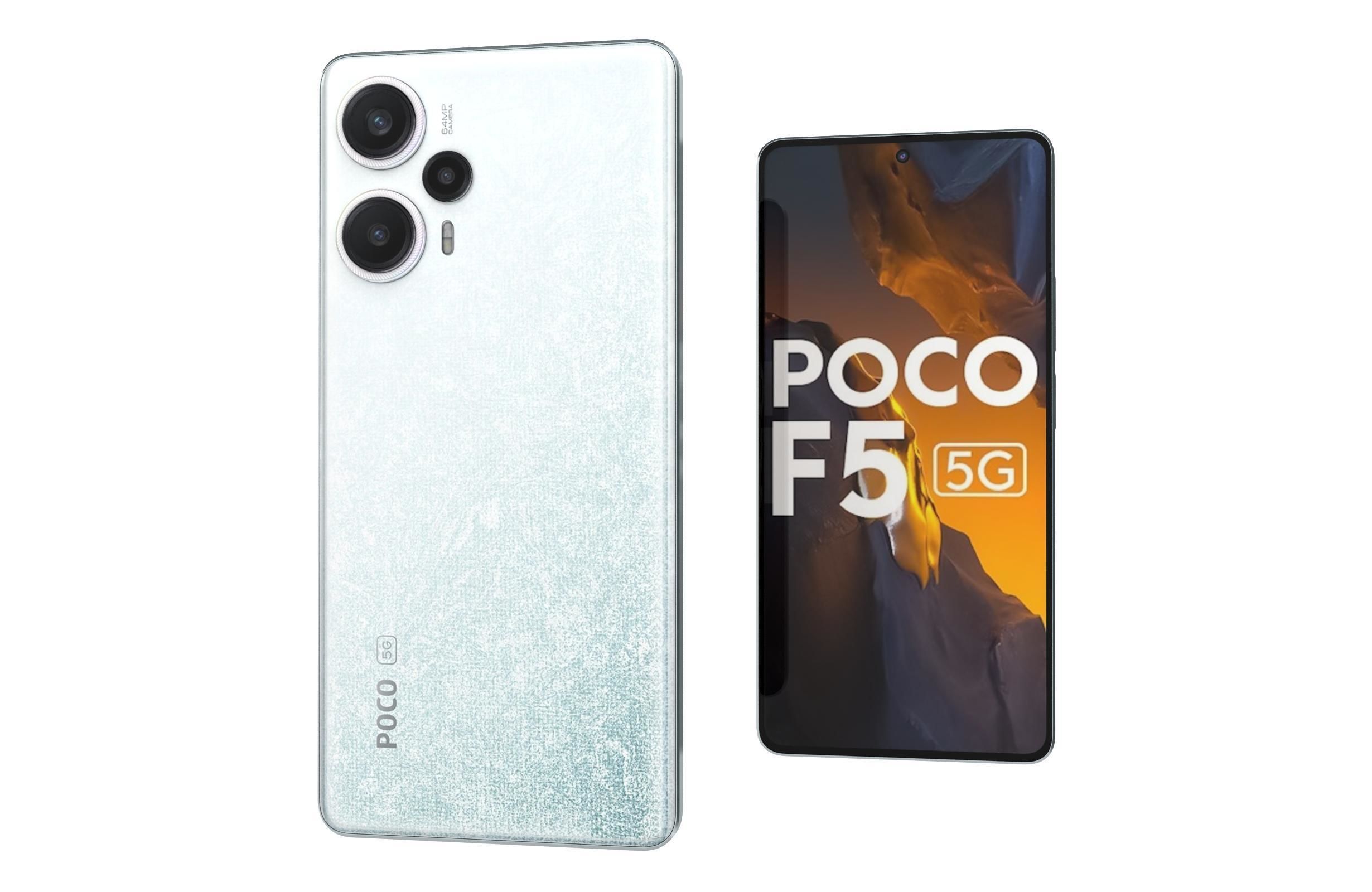 Xiaomi Poco F5 All Colors Low-poly 3D model_32