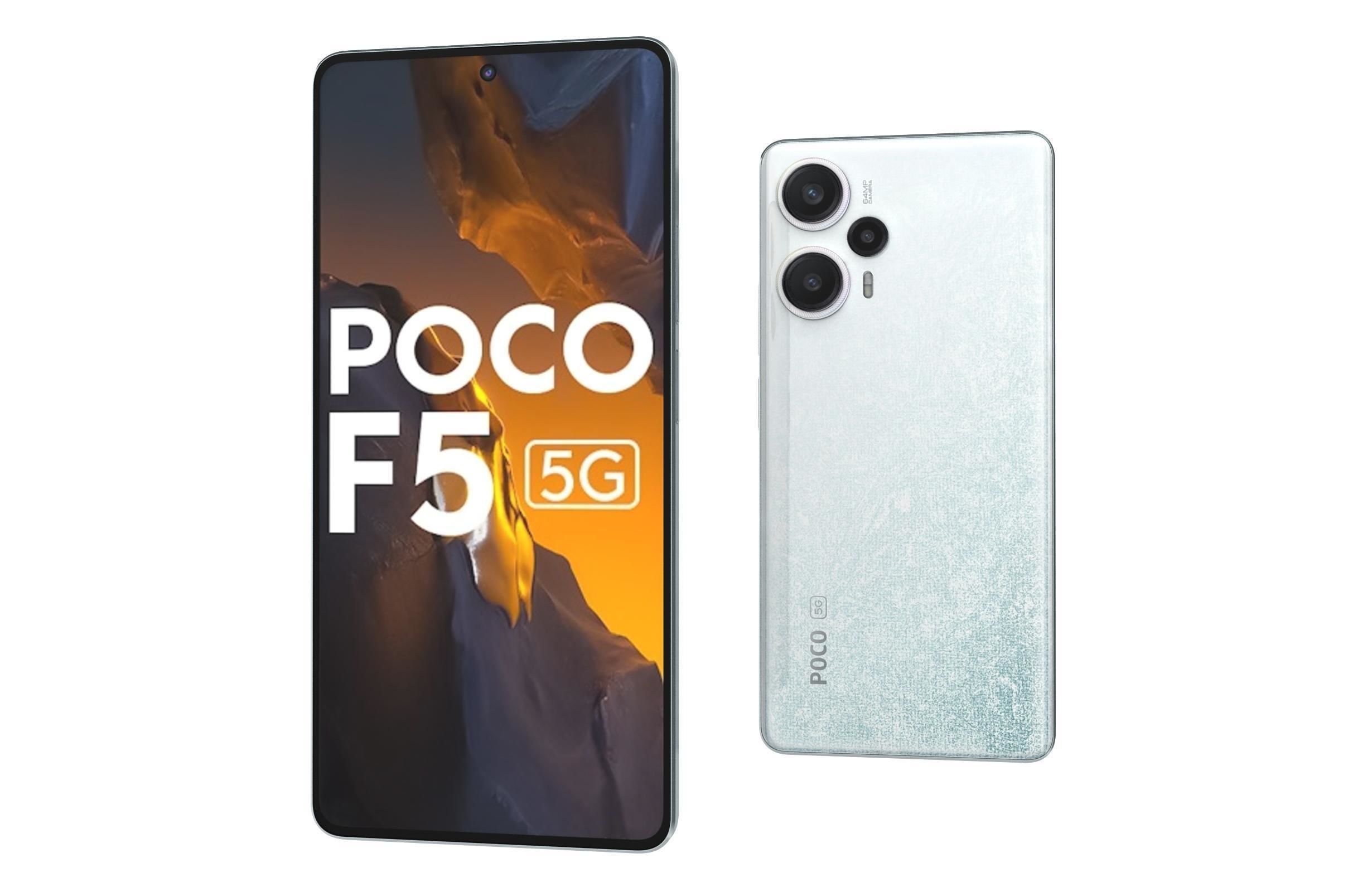 Xiaomi Poco F5 All Colors Low-poly 3D model_31