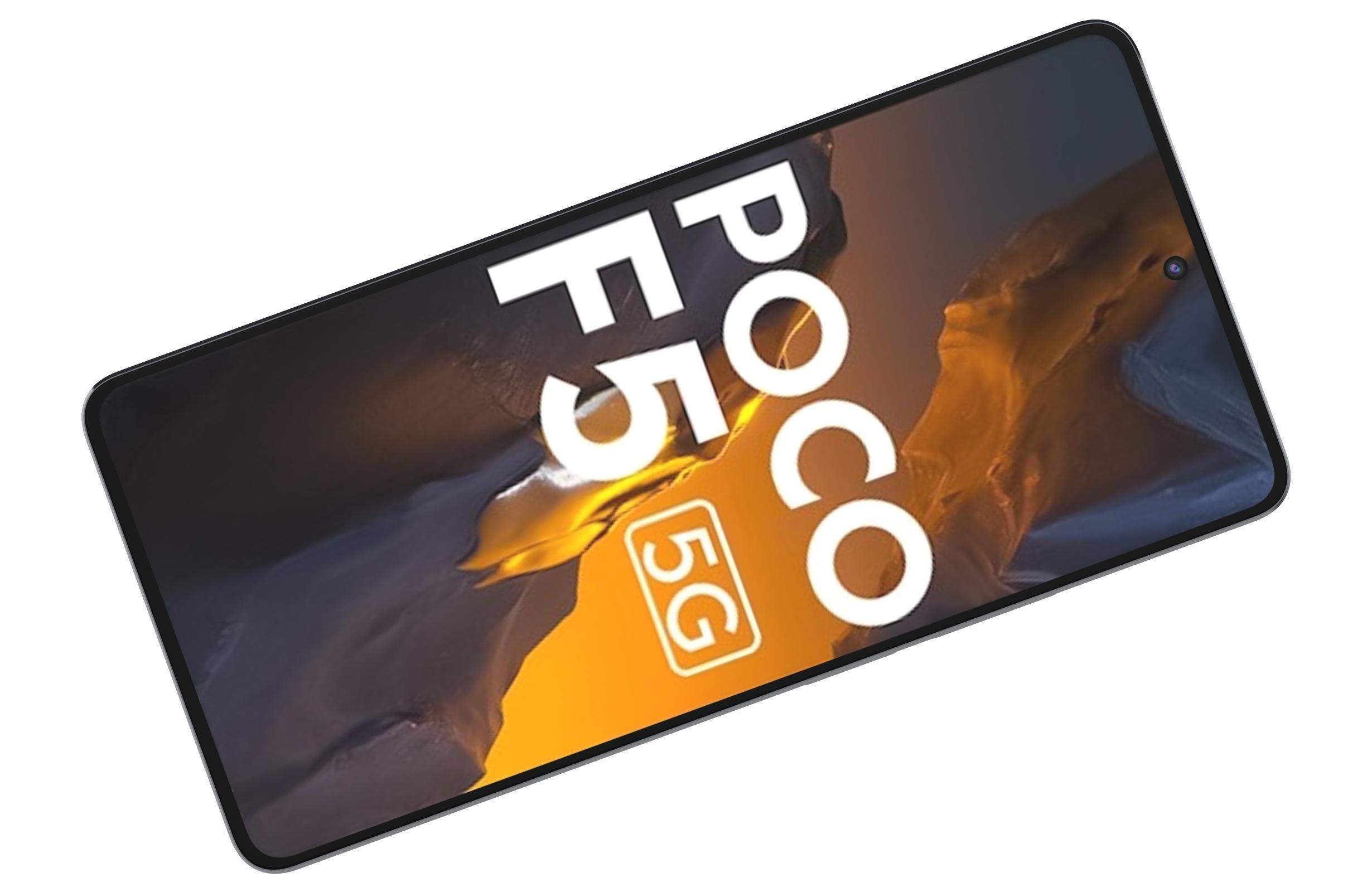 Xiaomi Poco F5 All Colors Low-poly 3D model_13