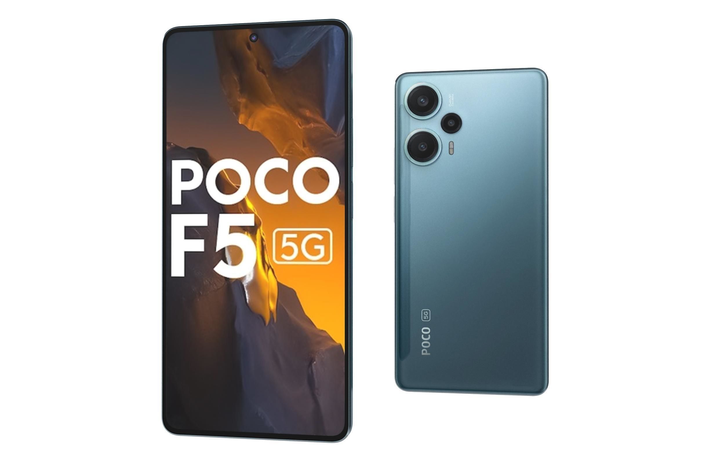 Xiaomi Poco F5 All Colors Low-poly 3D model_20