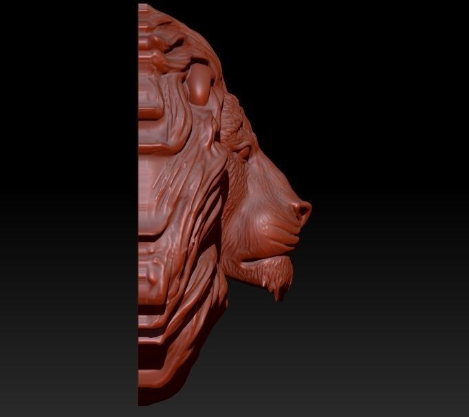 Lion Pendant 3D print model_3