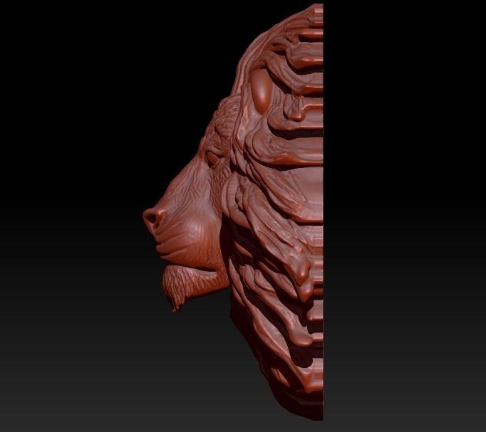 Lion Pendant 3D print model_1