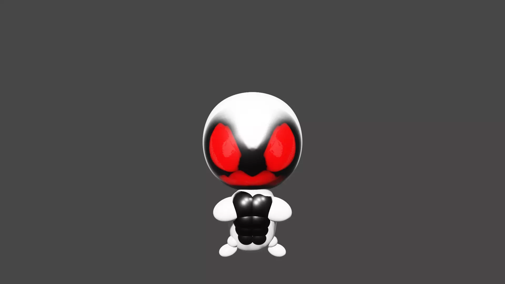 Anti Venom chibi 3D model_0