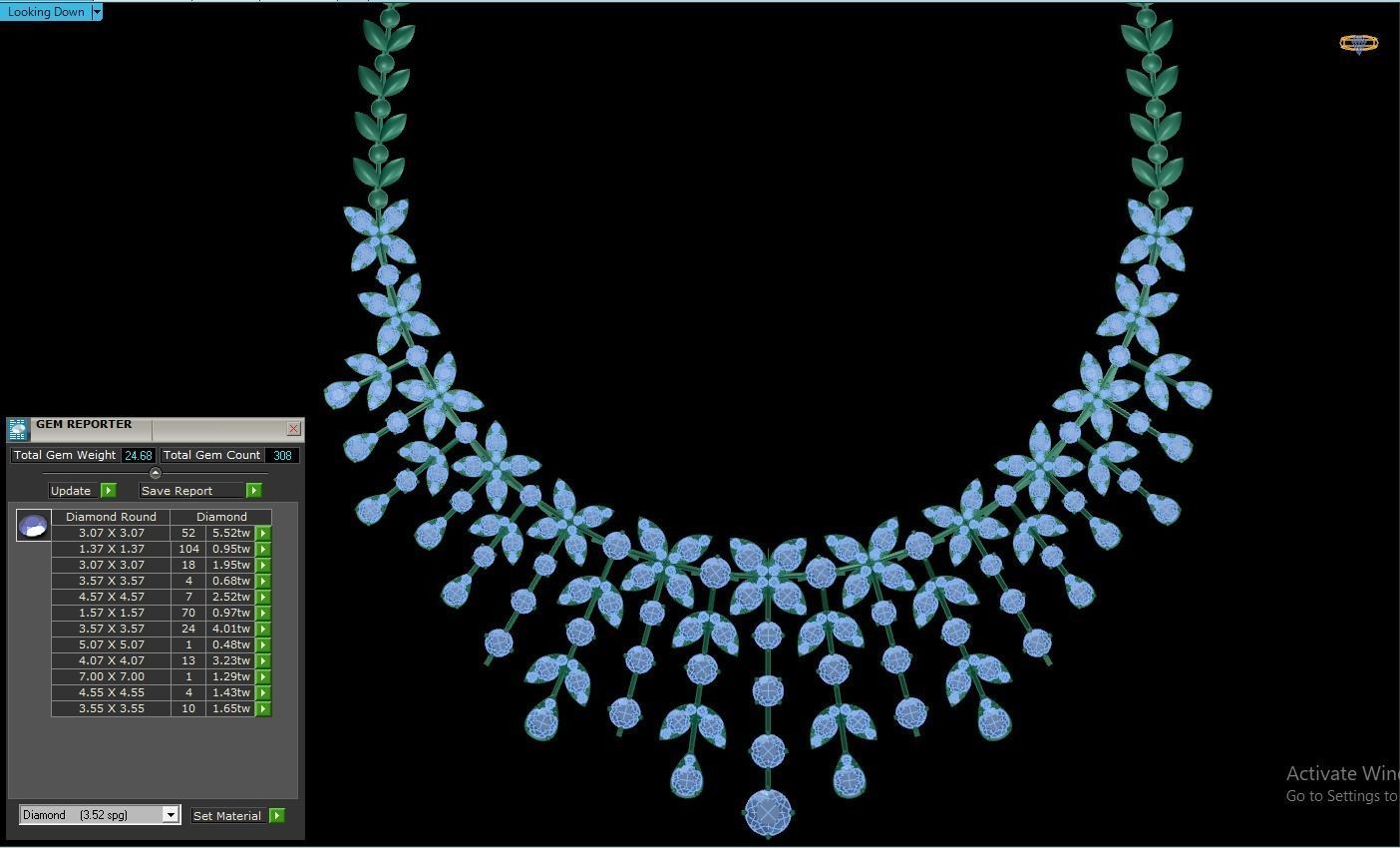 Diamond Necklaces 3D print model_1