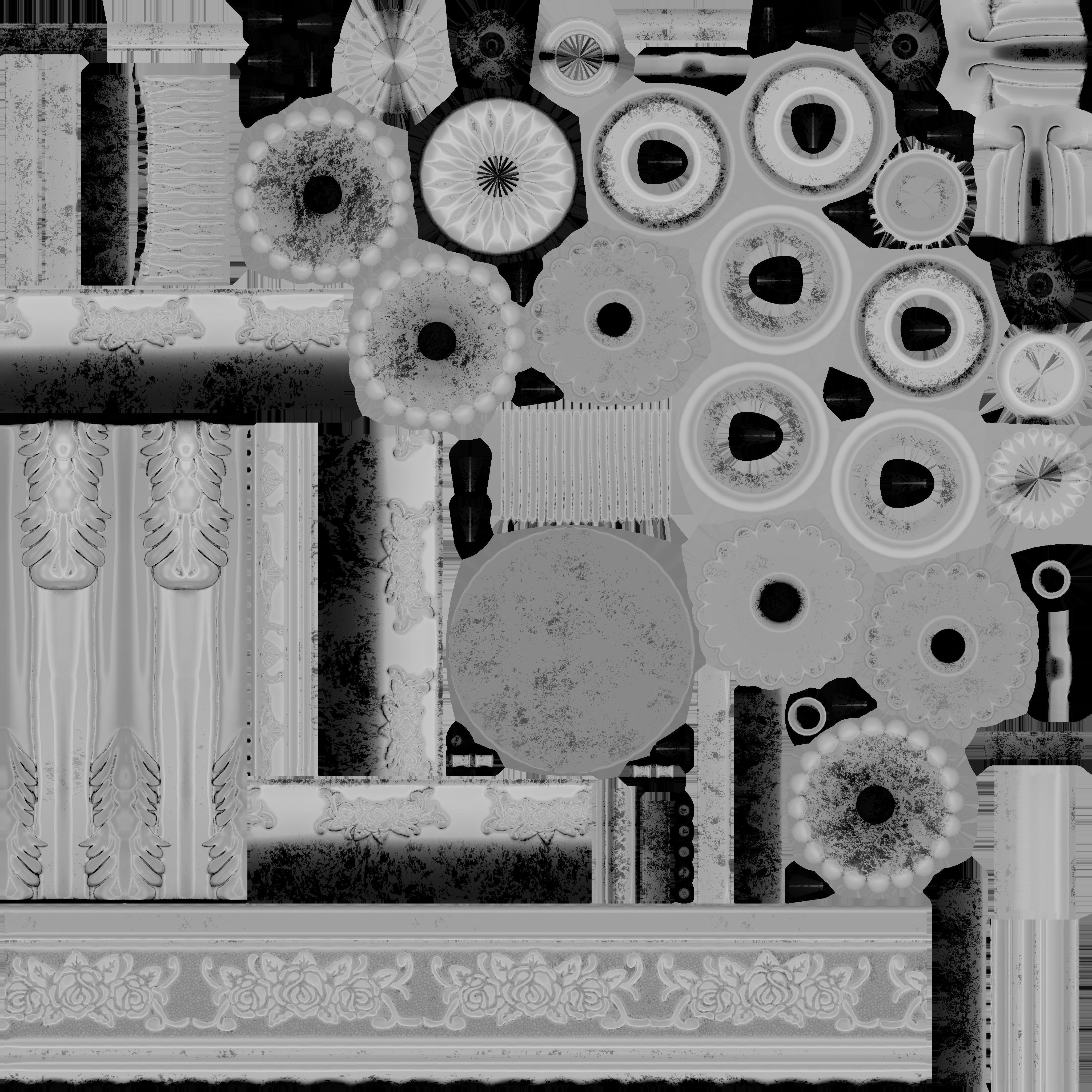 Game Ready Antique Candle Stick 1 Low-poly 3D model_16