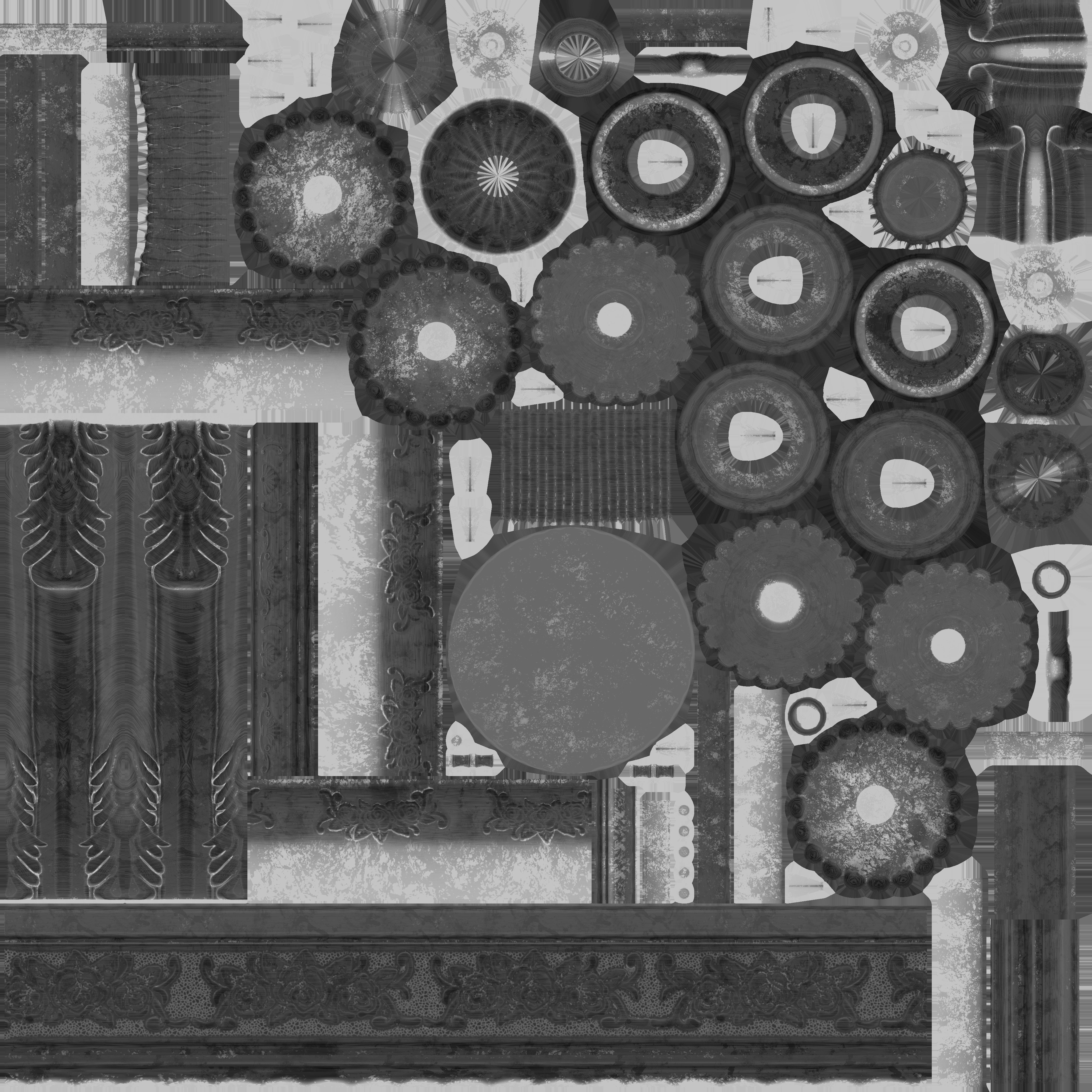 Game Ready Antique Candle Stick 1 Low-poly 3D model_19