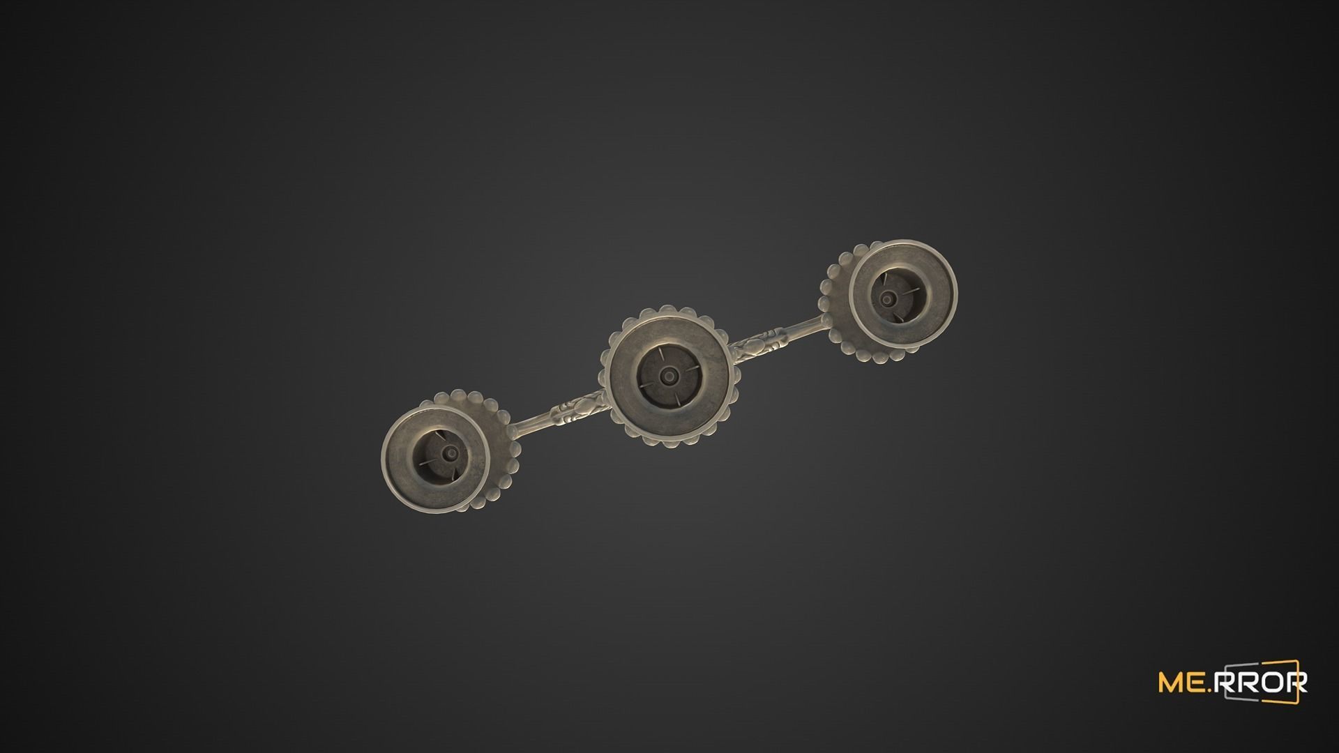 Game Ready Antique Candle Stick 1 Low-poly 3D model_1