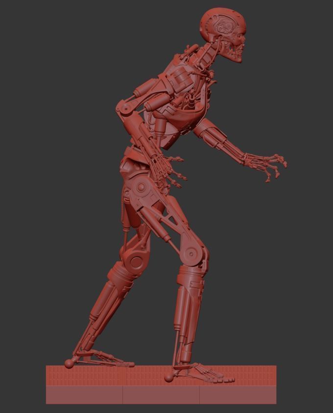 Terminator T-800 Endoskeleton T1 V4 3D print model_9