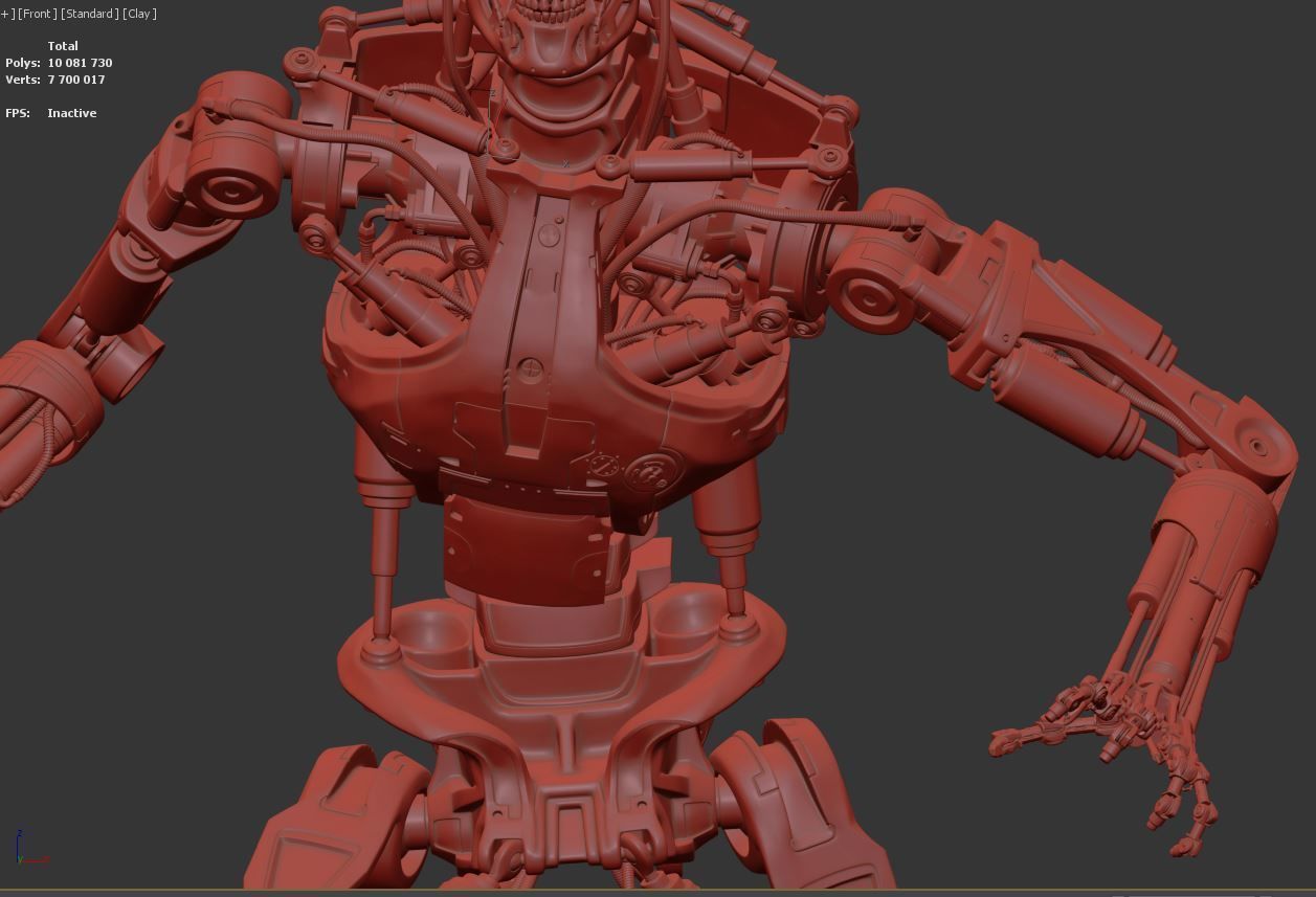 Terminator T-800 Endoskeleton T1 V4 3D print model_4