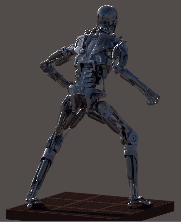 Terminator T-800 Endoskeleton T1 V4 3D print model_40