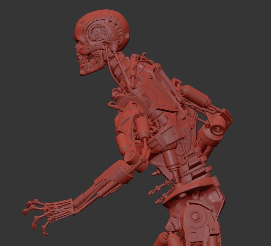 Terminator T-800 Endoskeleton T1 V4 3D print model_26