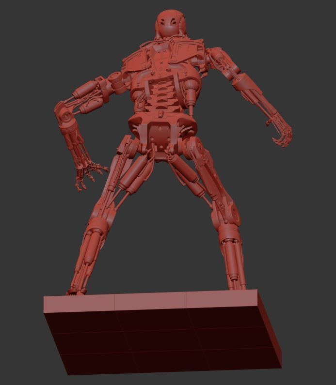 Terminator T-800 Endoskeleton T1 V4 3D print model_10