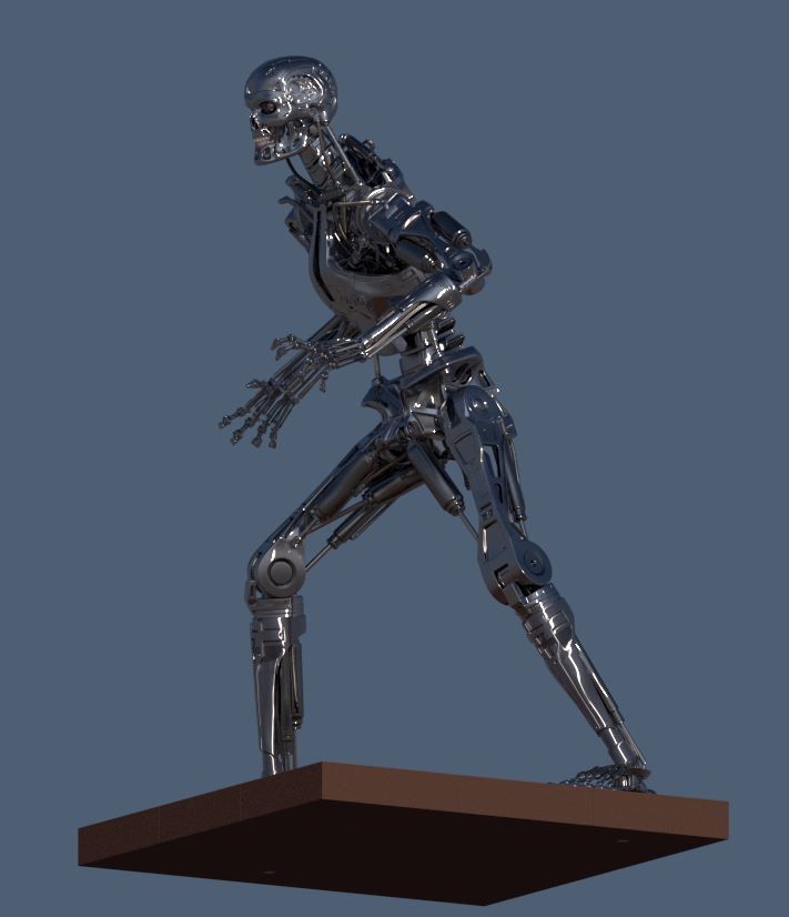 Terminator T-800 Endoskeleton T1 V4 3D print model_43