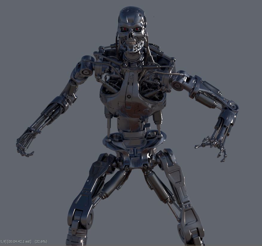 Terminator T-800 Endoskeleton T1 V4 3D print model_44
