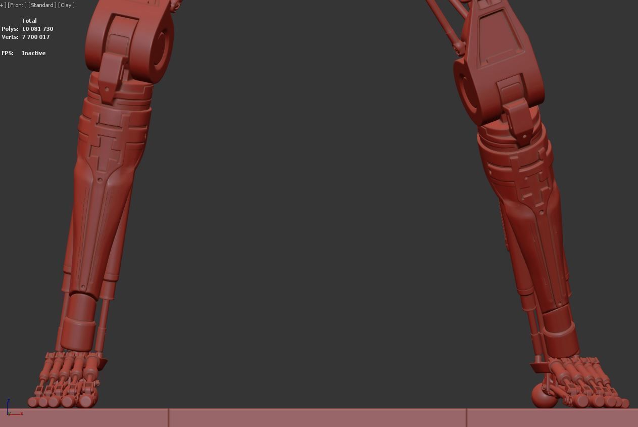 Terminator T-800 Endoskeleton T1 V4 3D print model_18