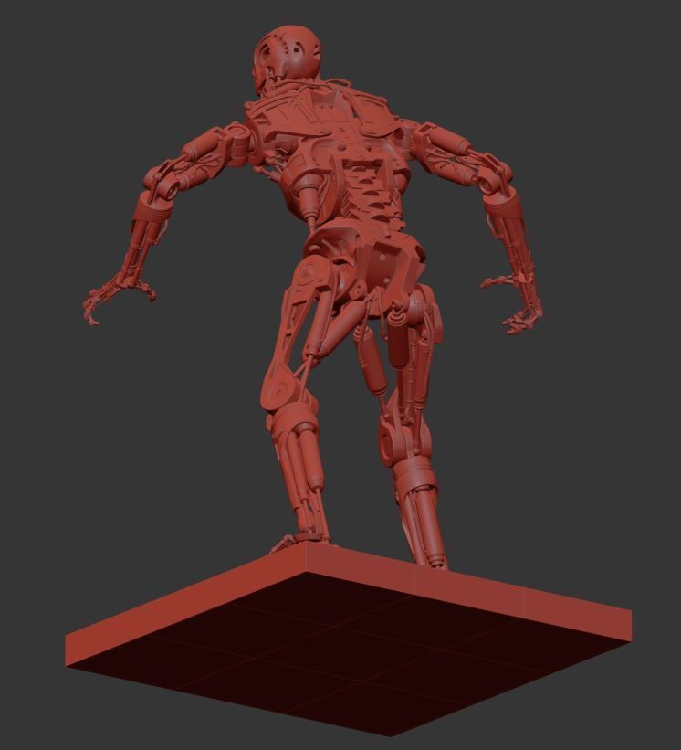 Terminator T-800 Endoskeleton T1 V4 3D print model_14