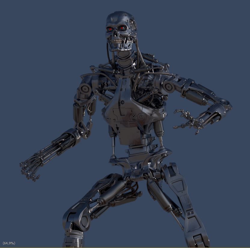 Terminator T-800 Endoskeleton T1 V4 3D print model_39