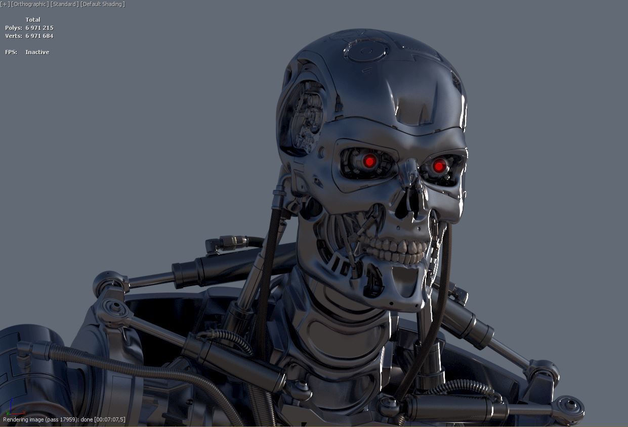Terminator T-800 Endoskeleton T1 V4 3D print model_38