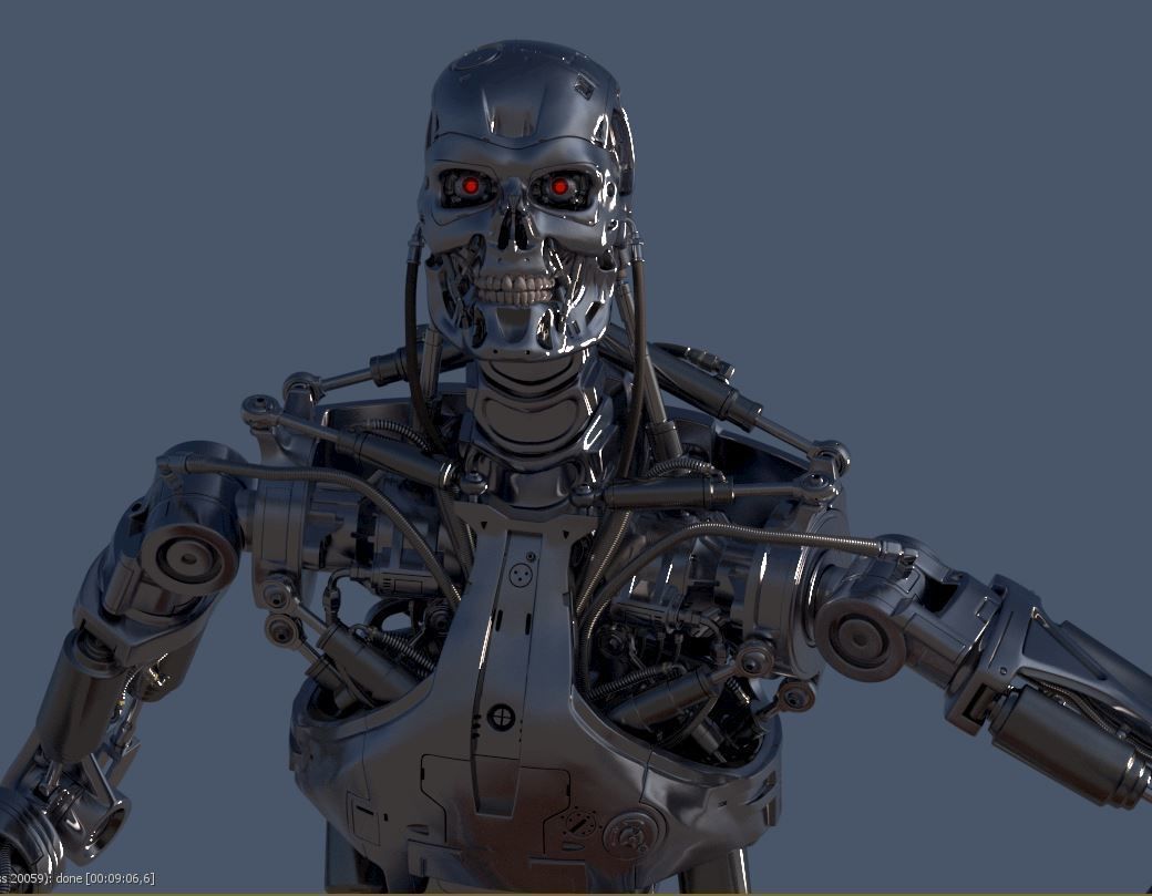 Terminator T-800 Endoskeleton T1 V4 3D print model_3