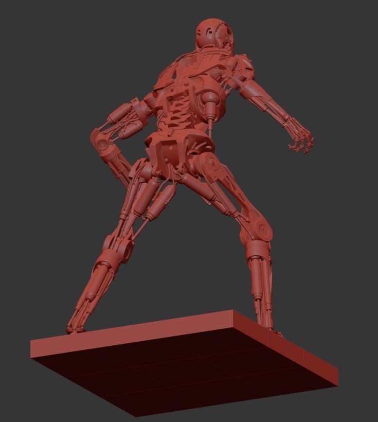 Terminator T-800 Endoskeleton T1 V4 3D print model_21