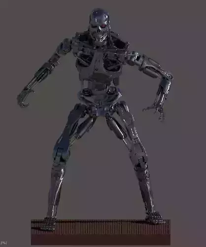 Terminator T-800 Endoskeleton T1 V4 3D print model Terminator T-800 Endoskeleton T1 V4 3D print model