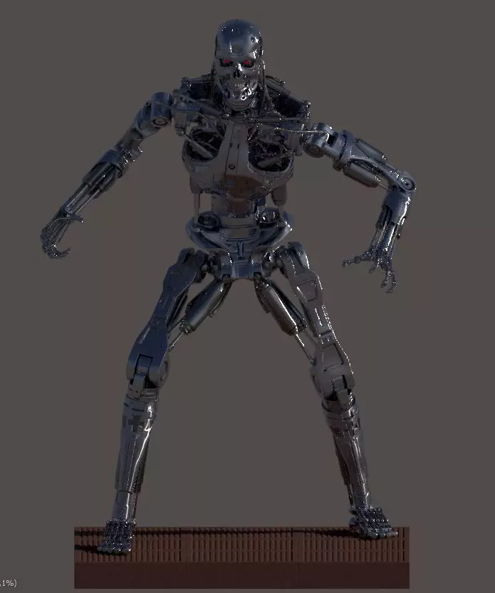 Terminator T-800 Endoskeleton T1 V4 3D print model_0