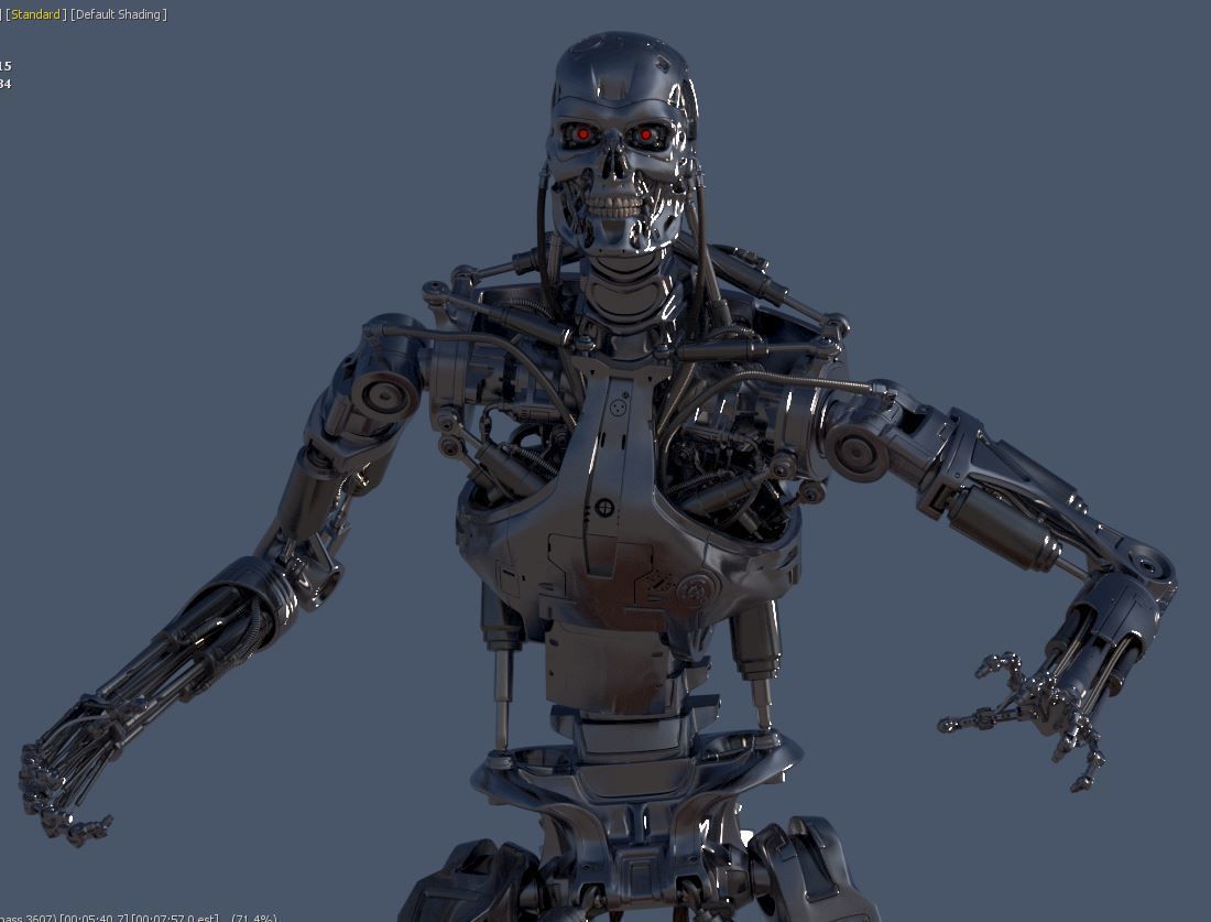 Terminator T-800 Endoskeleton T1 V4 3D print model_37