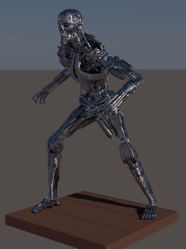 Terminator T-800 Endoskeleton T1 V4 3D print model_33