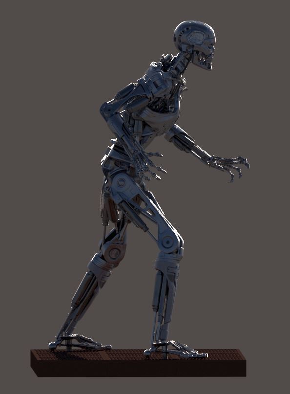 Terminator T-800 Endoskeleton T1 V4 3D print model_49