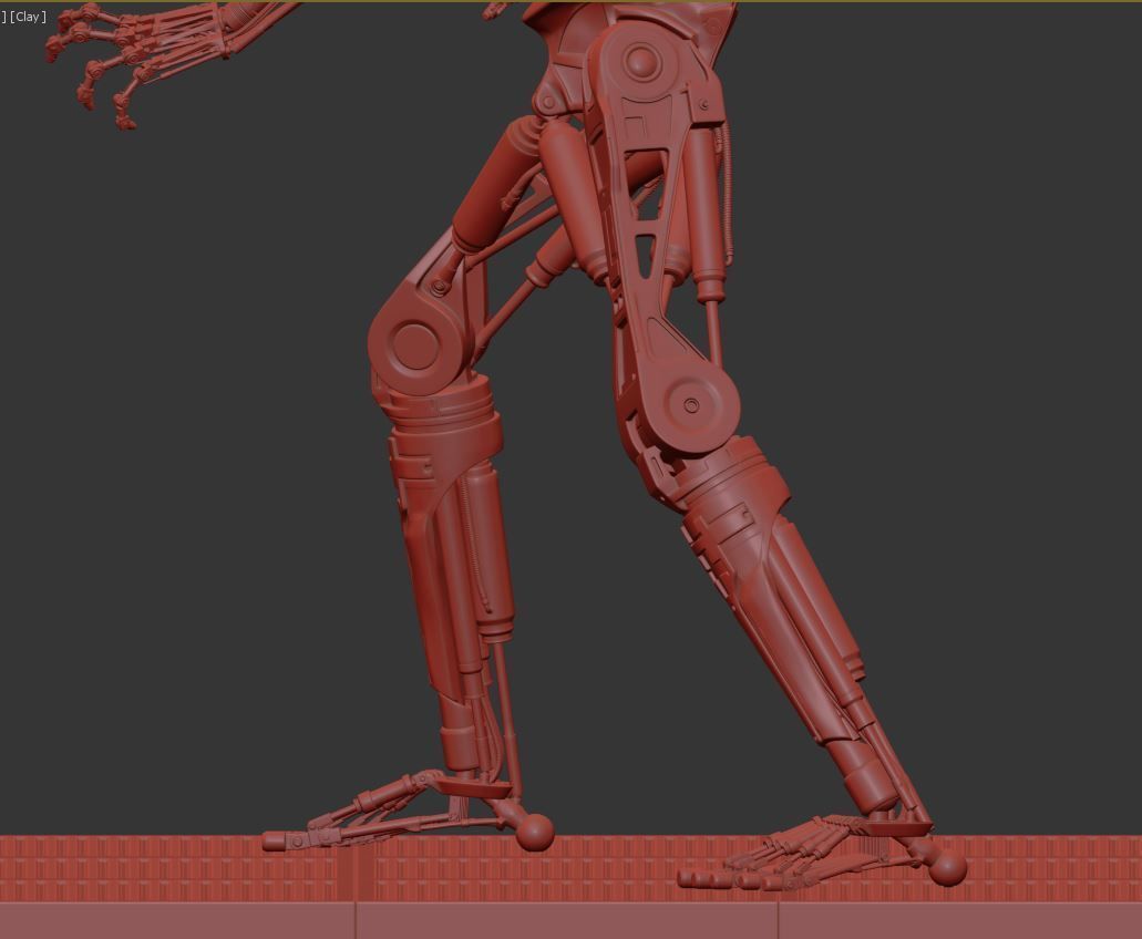 Terminator T-800 Endoskeleton T1 V4 3D print model_13