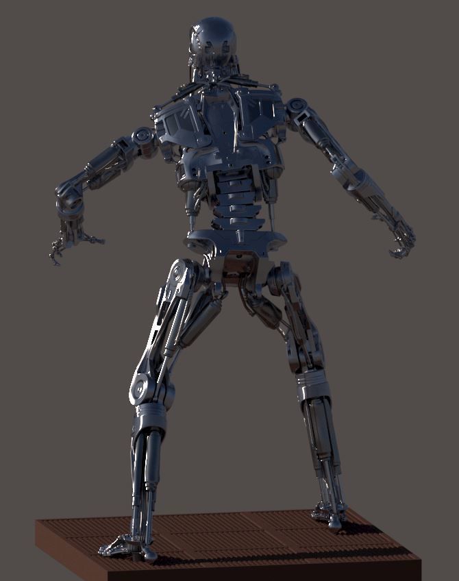Terminator T-800 Endoskeleton T1 V4 3D print model_42