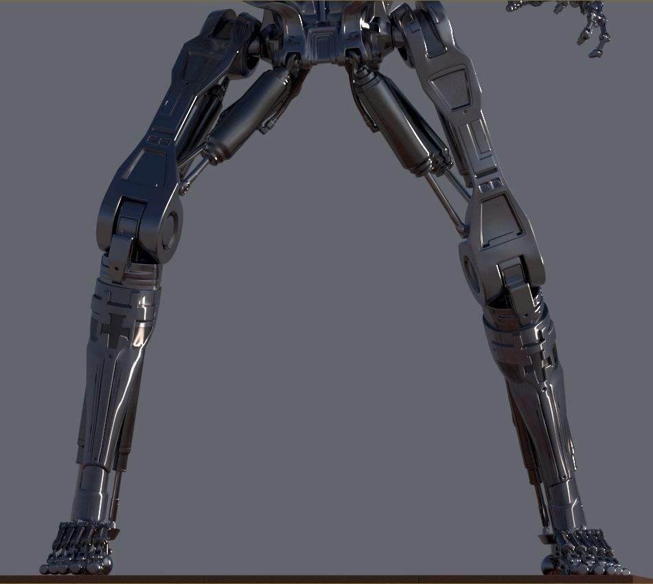 Terminator T-800 Endoskeleton T1 V4 3D print model_30