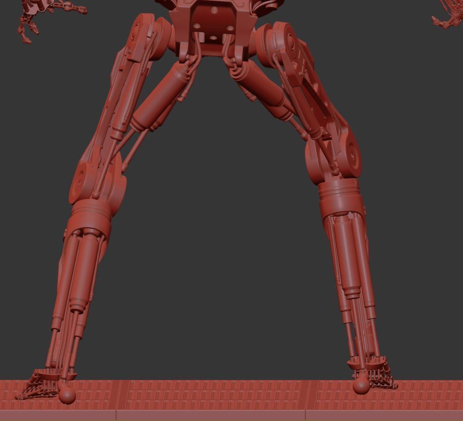 Terminator T-800 Endoskeleton T1 V4 3D print model_11