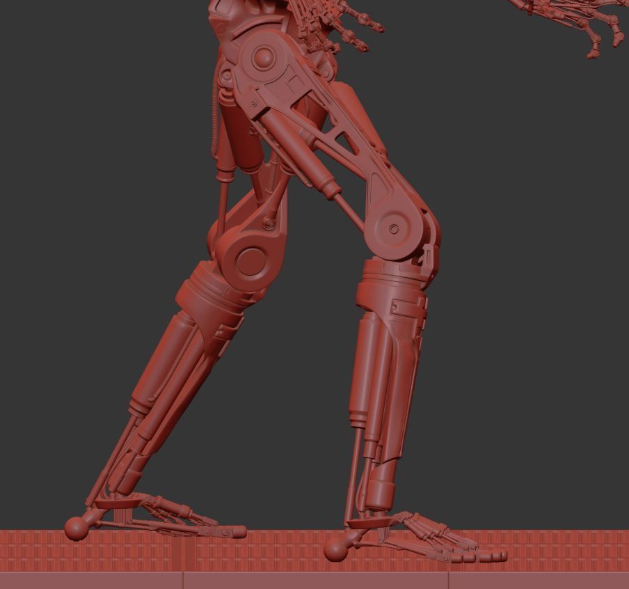 Terminator T-800 Endoskeleton T1 V4 3D print model_12