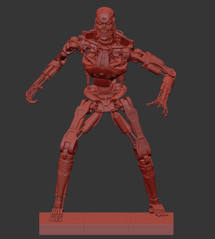 Terminator T-800 Endoskeleton T1 V4 3D print model_1