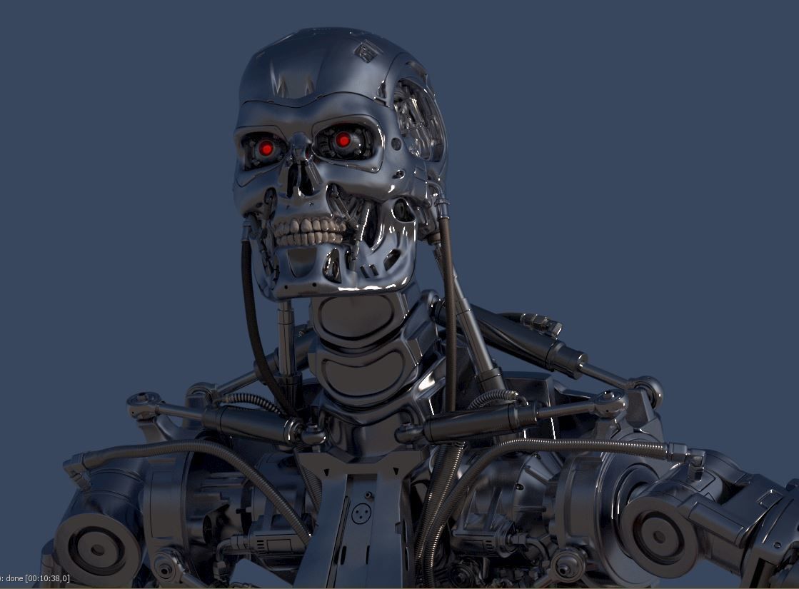 Terminator T-800 Endoskeleton T1 V4 3D print model_34