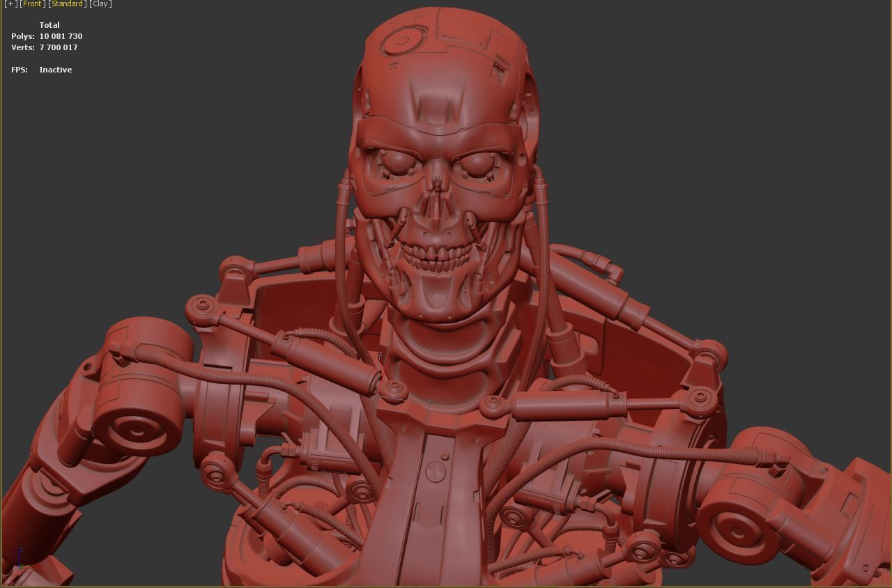 Terminator T-800 Endoskeleton T1 V4 3D print model_5