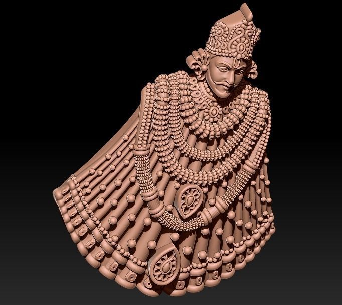 Khatushyam Ji Pendant 3D print model_5