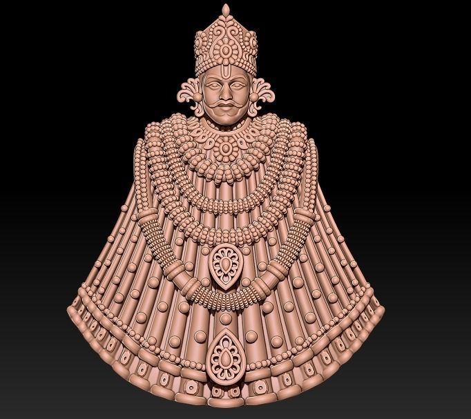 Khatushyam Ji Pendant 3D print model_1