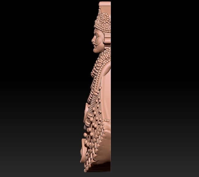 Khatushyam Ji Pendant 3D print model_2