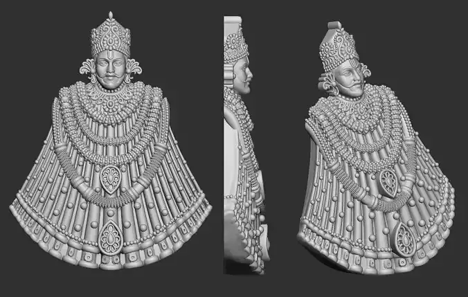 Khatushyam Ji Pendant 3D print model