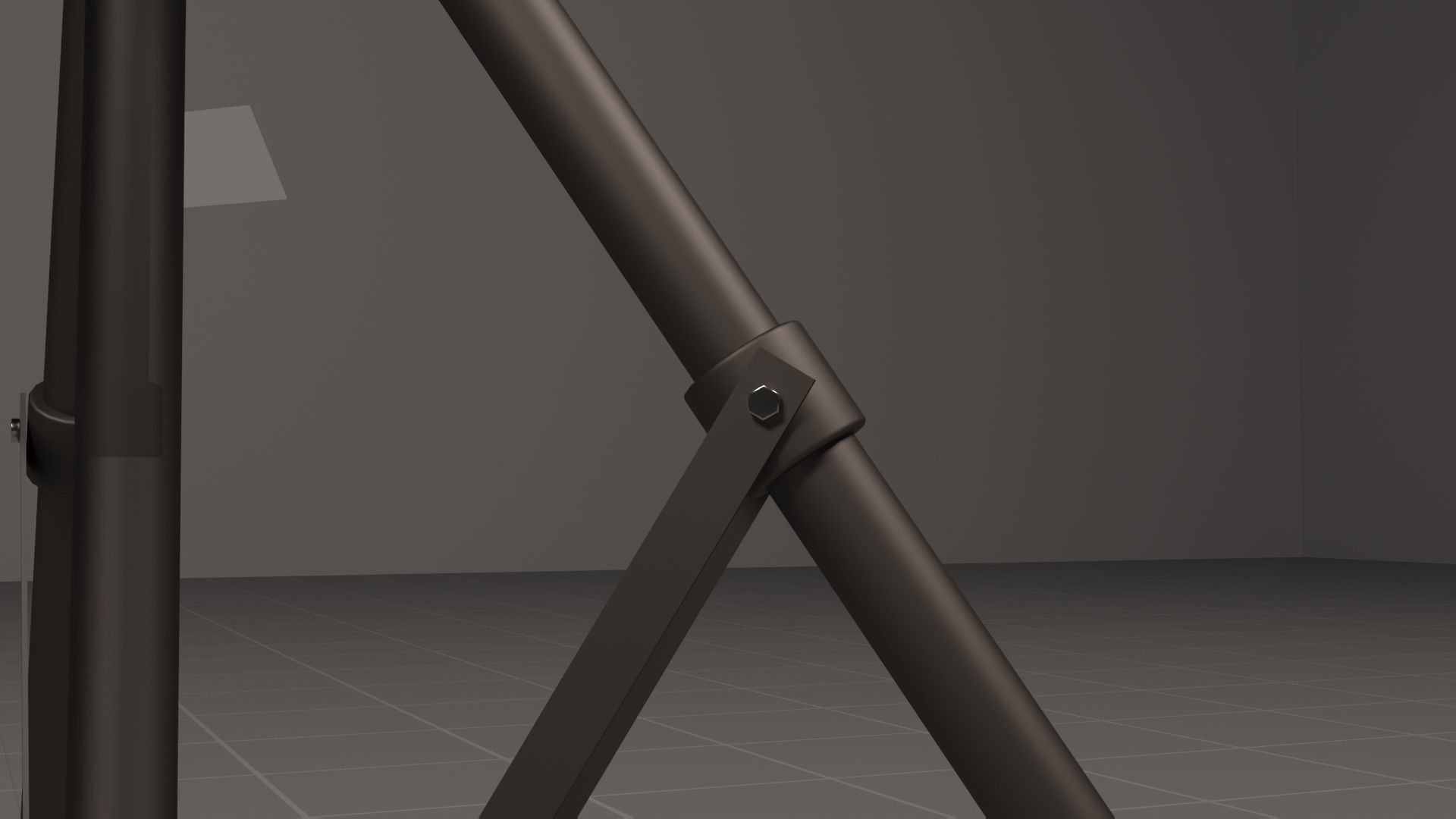 Studio light with stand 3D model animated rigged | CGTrader
