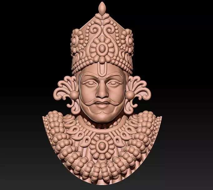 Khatushyam ji pendant  3D print model_0