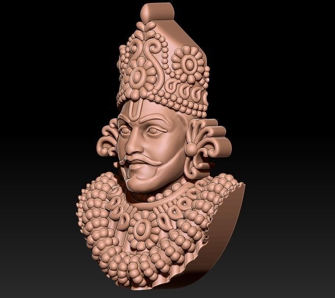 Khatushyam ji pendant  3D print model_1