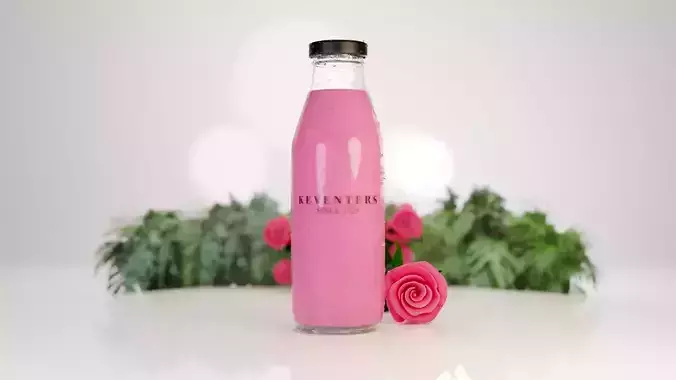 3D Juice bottle 3D model